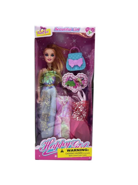 11&quot; Assorted Toy Beauty Doll with Shimmer Fashion Dresses and Accessories (Available in a pack of 4)