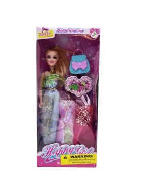 11&quot; Assorted Toy Beauty Doll with Shimmer Fashion Dresses and Accessories (Available in a pack of 4)