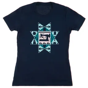 At Home With Misty Navy Icon Logo T-shirt - Large
