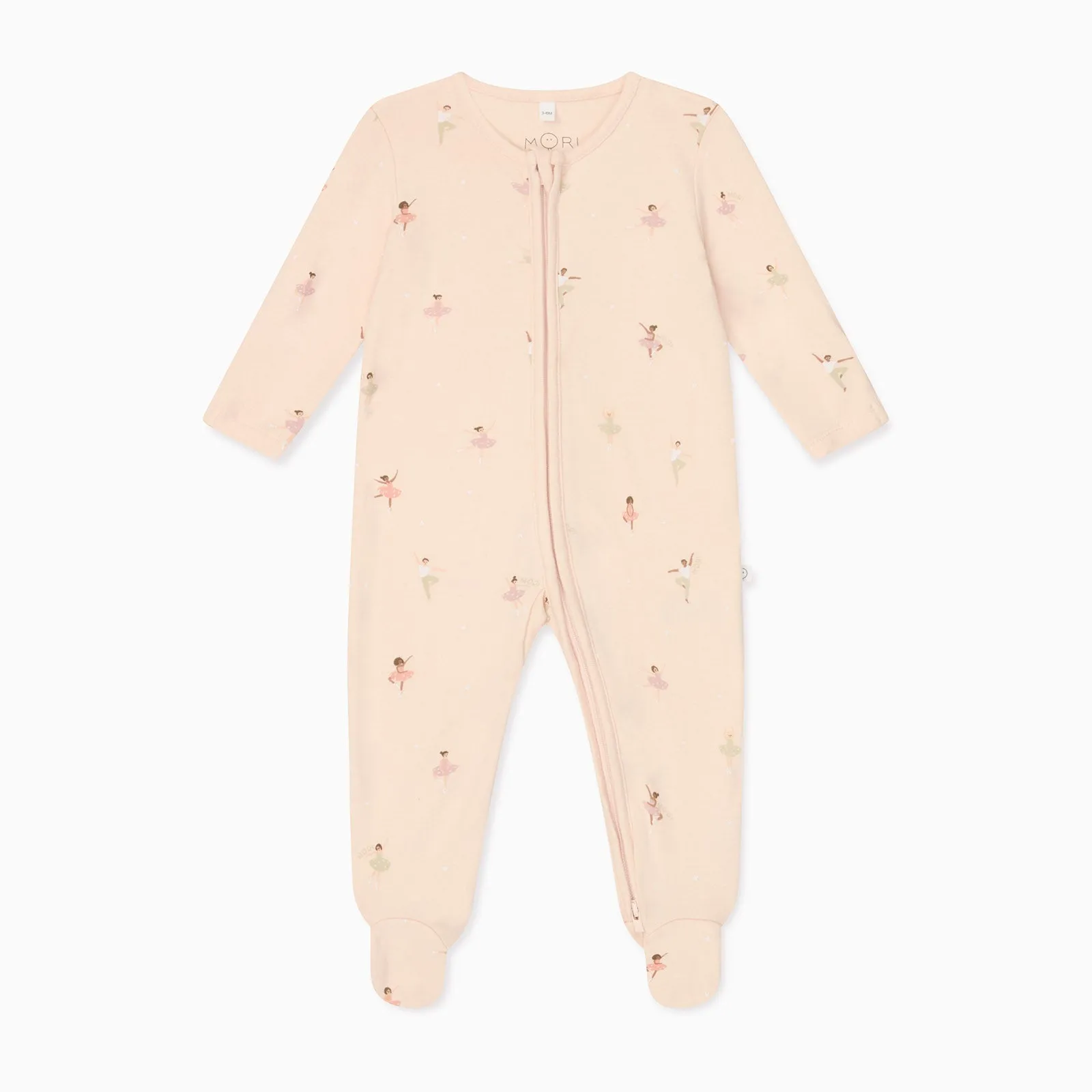 Ballerina Clever Zip Baby Pajamas