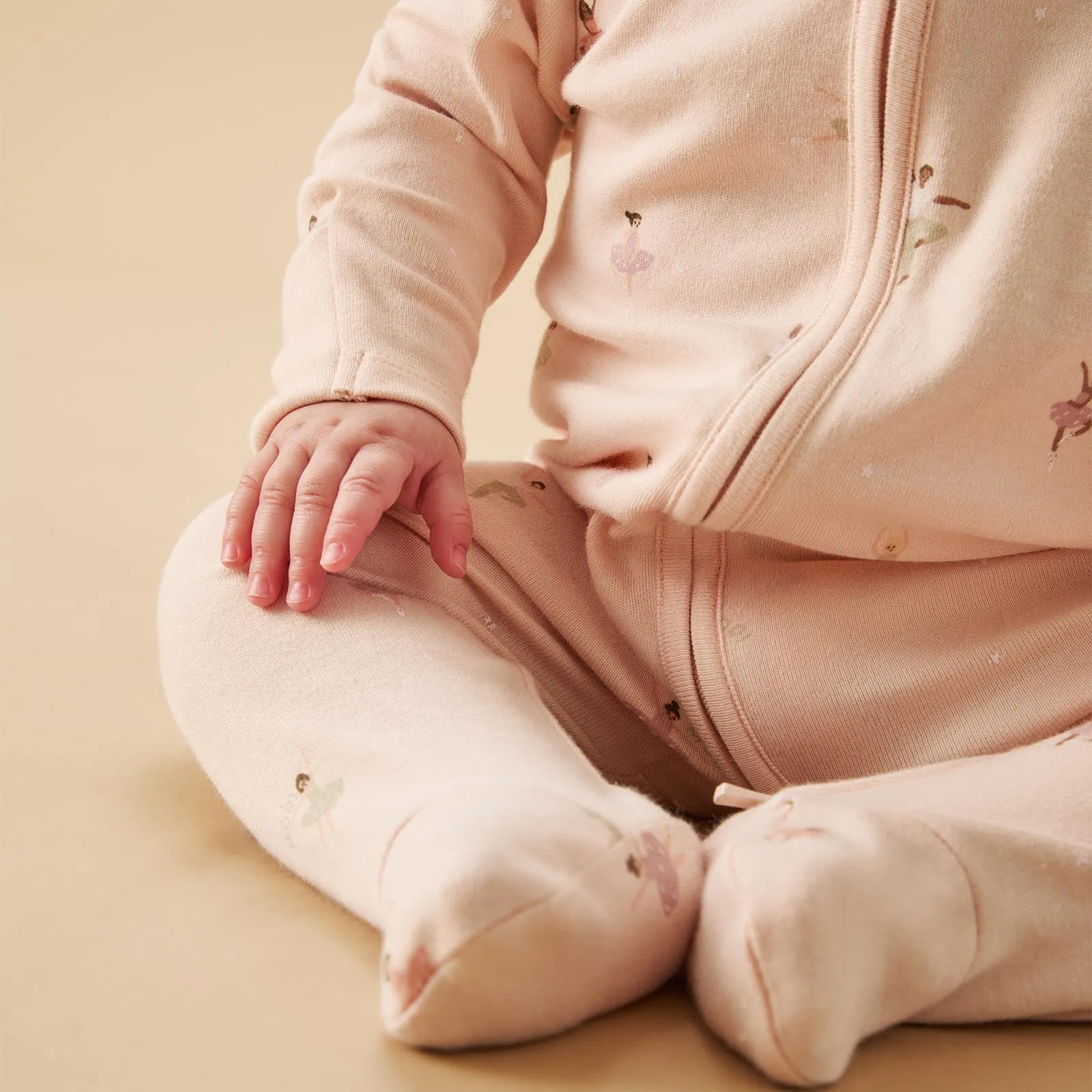 Ballerina Clever Zip Baby Pajamas
