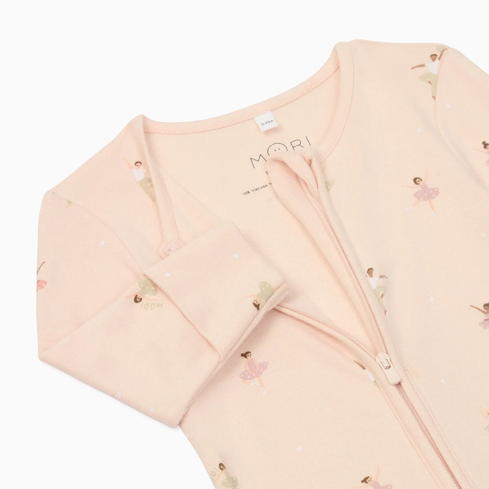 Ballerina Clever Zip Baby Pajamas
