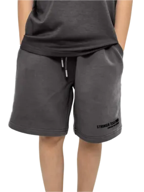 Batta Kids Oversized Soft Shorts Charcoal