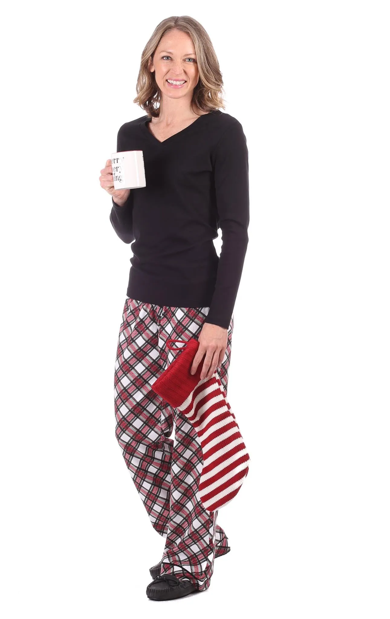 Bedford PJ Set in Red & White Plaid