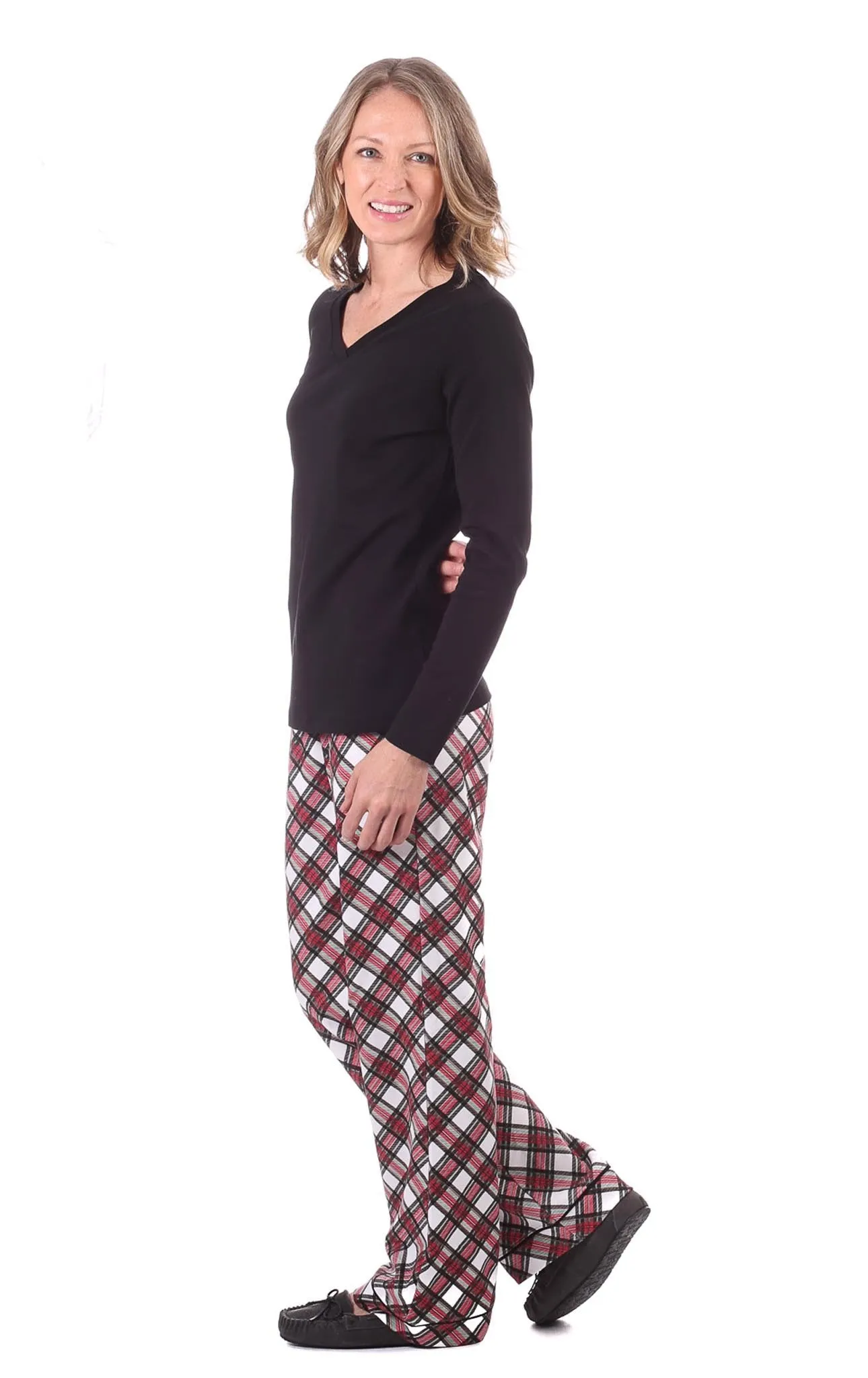 Bedford PJ Set in Red & White Plaid
