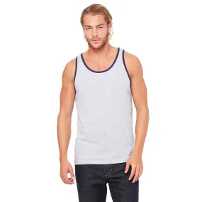 Bella   Canvas Unisex Athletic Heather/Navy Jersey Tank