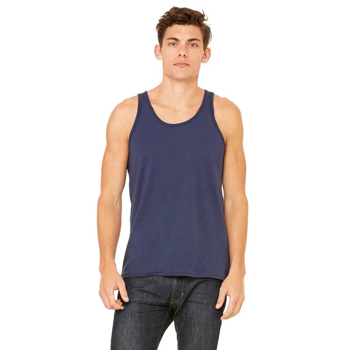 Bella   Canvas Unisex Navy Jersey Tank