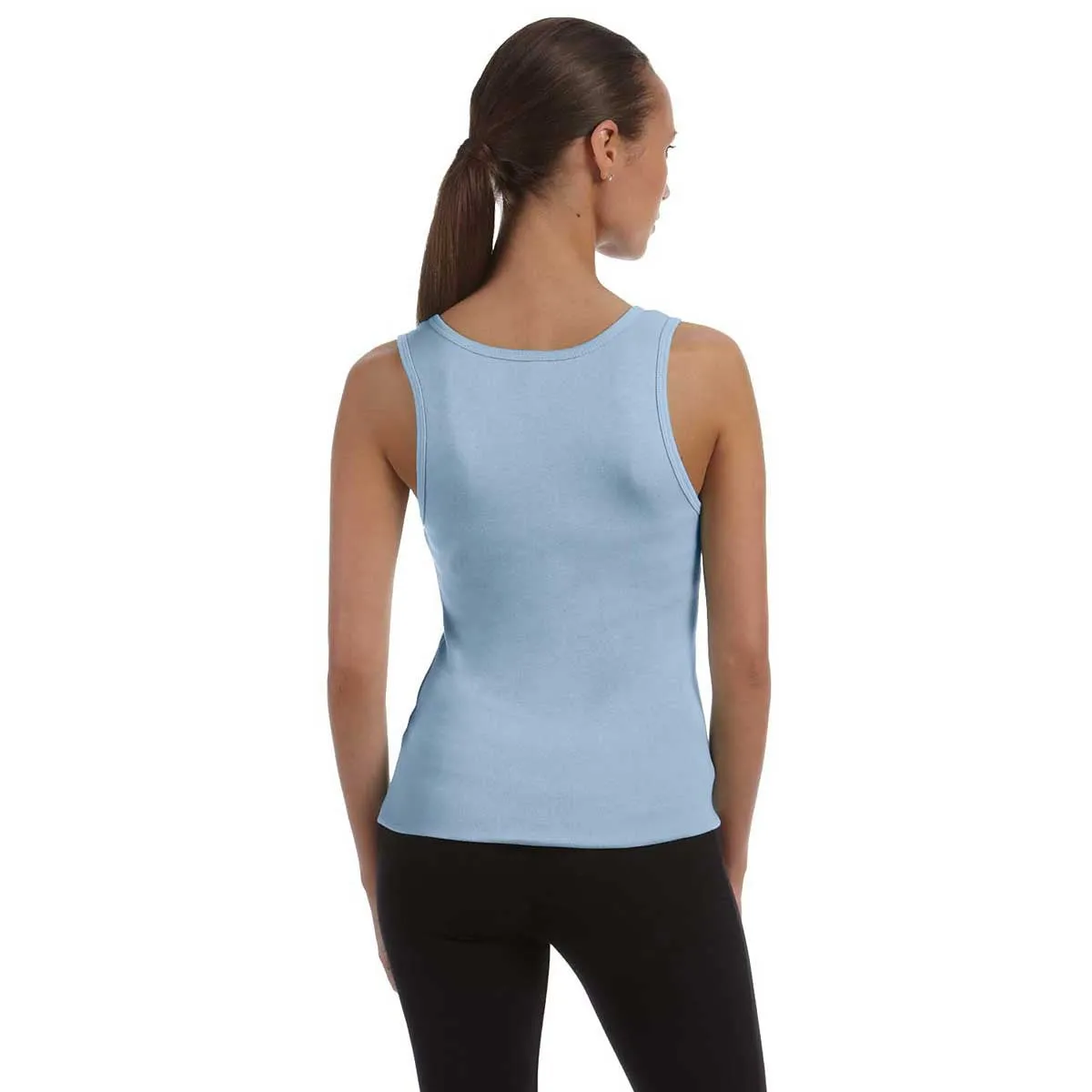 Bella   Canvas Women's Baby Blue Stretch Rib Tank