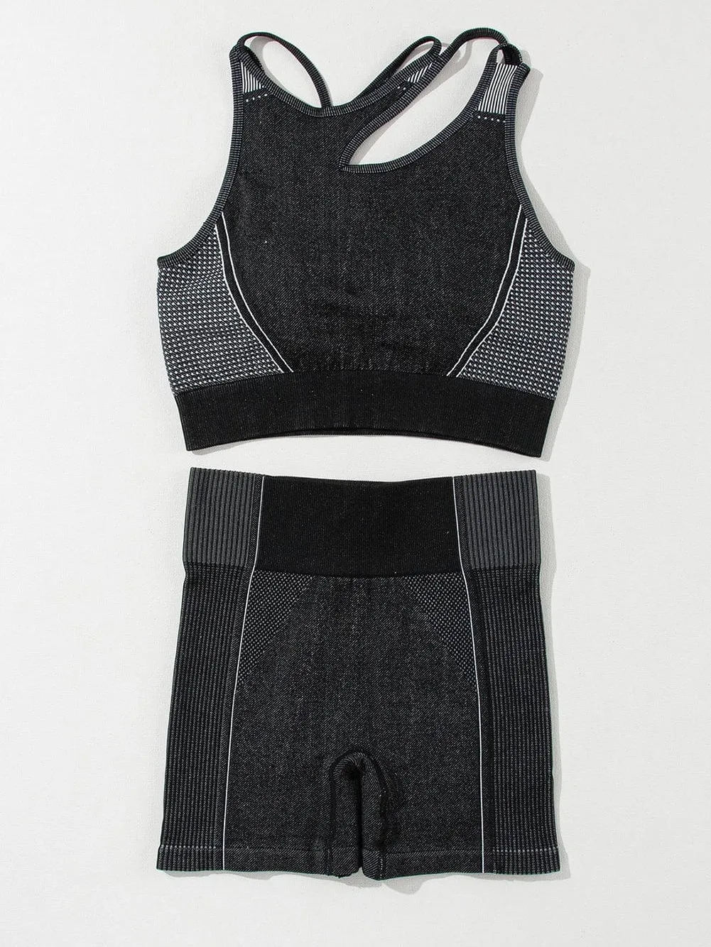 Black Athletic Set with Stylish Design
