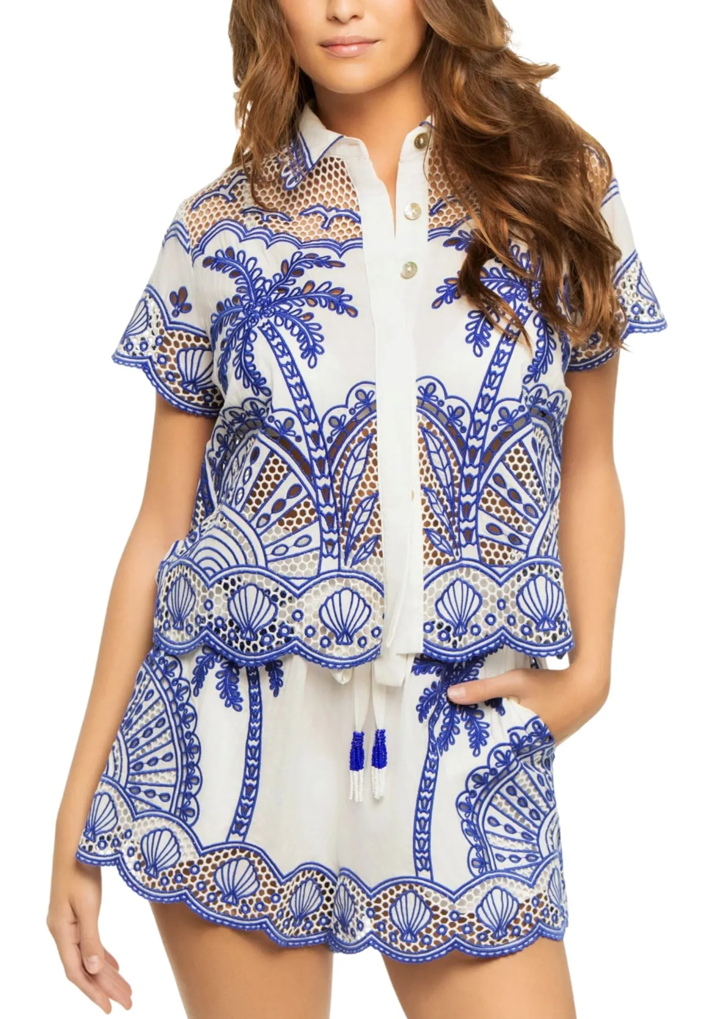 Blue Palm Richelieu Short