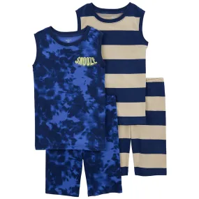 Boys' 4-Piece Tie Dye Pajamas 3Q516010