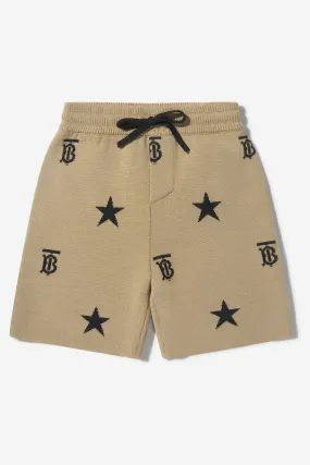 Burberry Boys Wool Star And Monogram Shorts