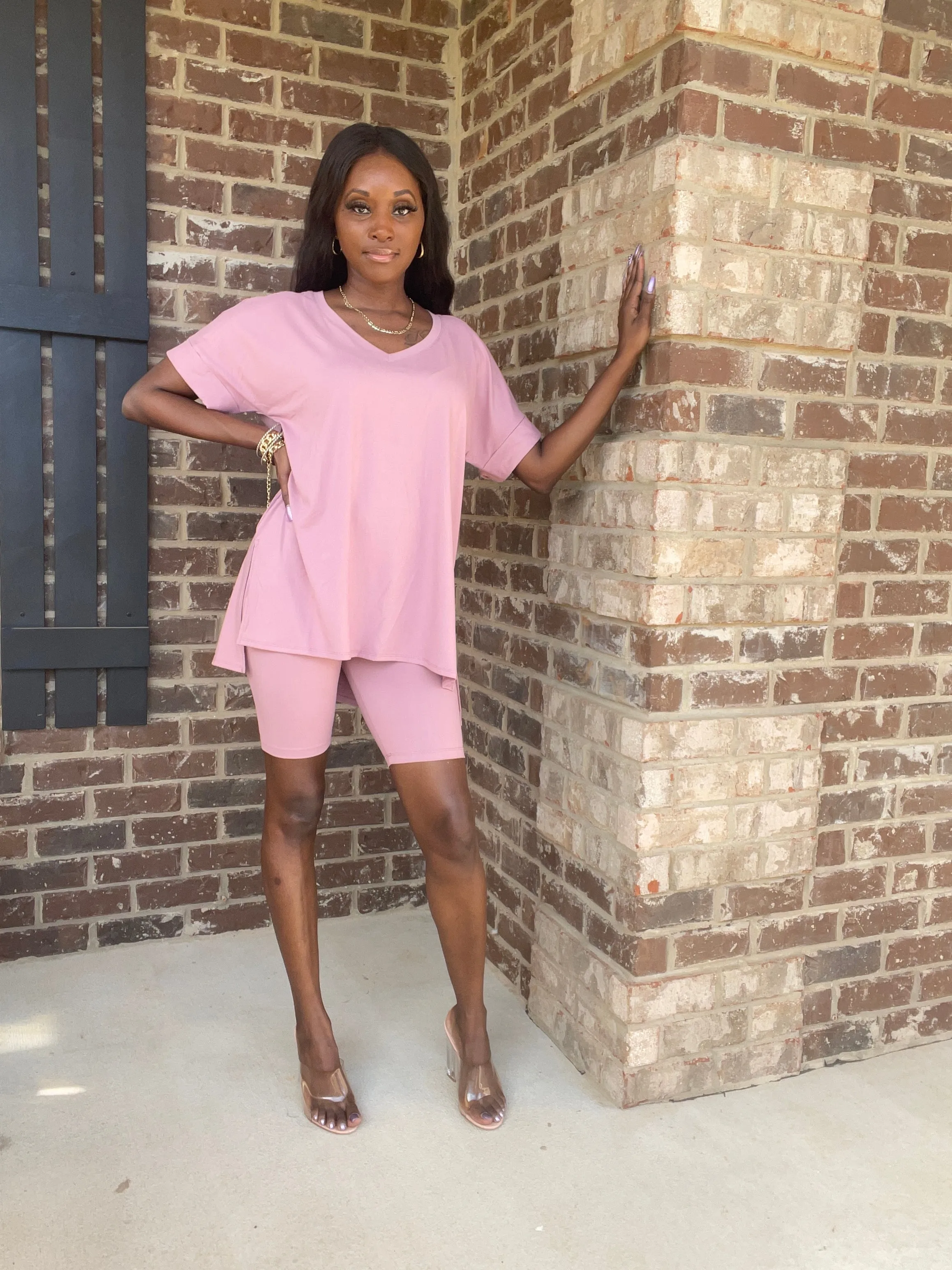 Butter Soft Biker Shorts Set