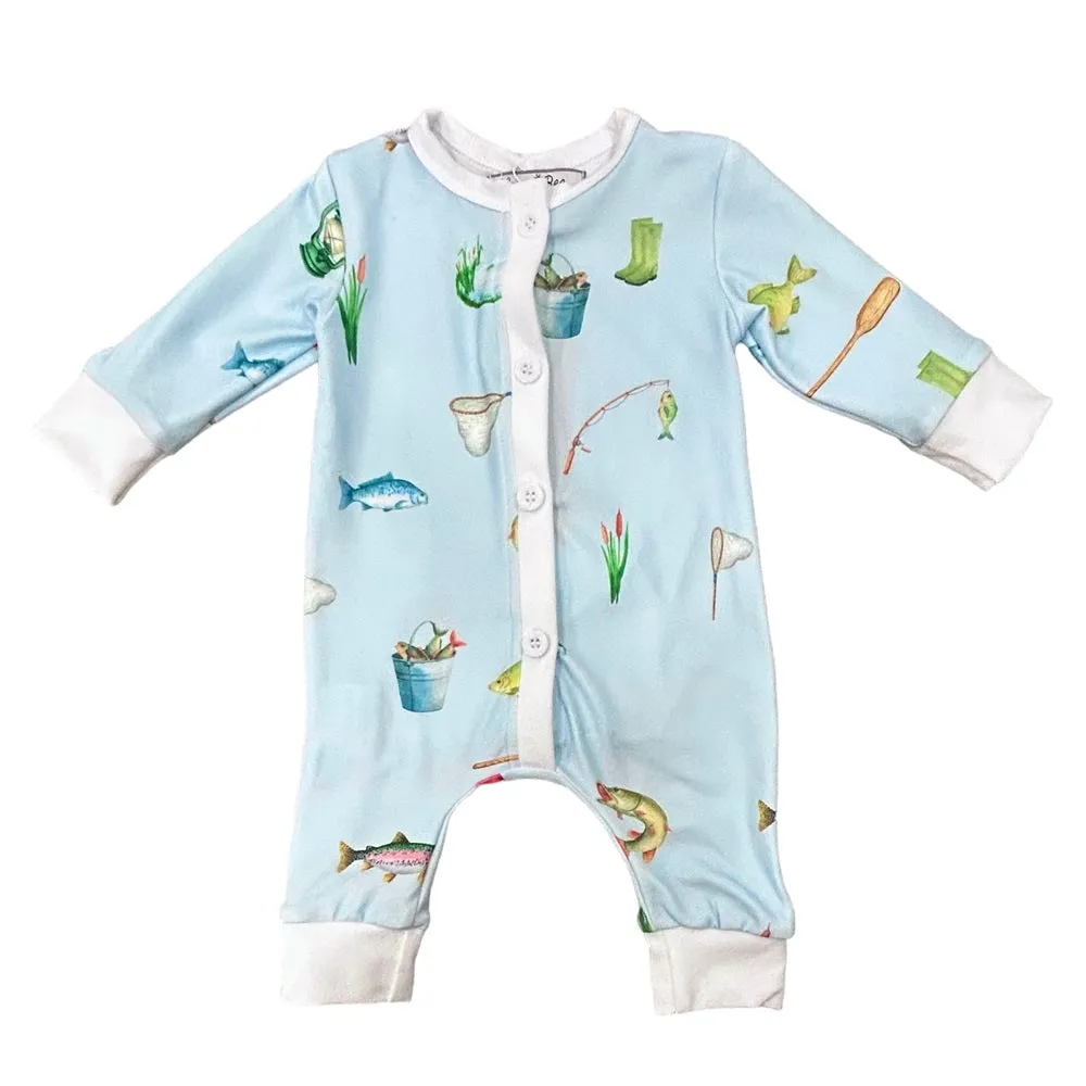 Buttflap Pajamas - Boys Fishing