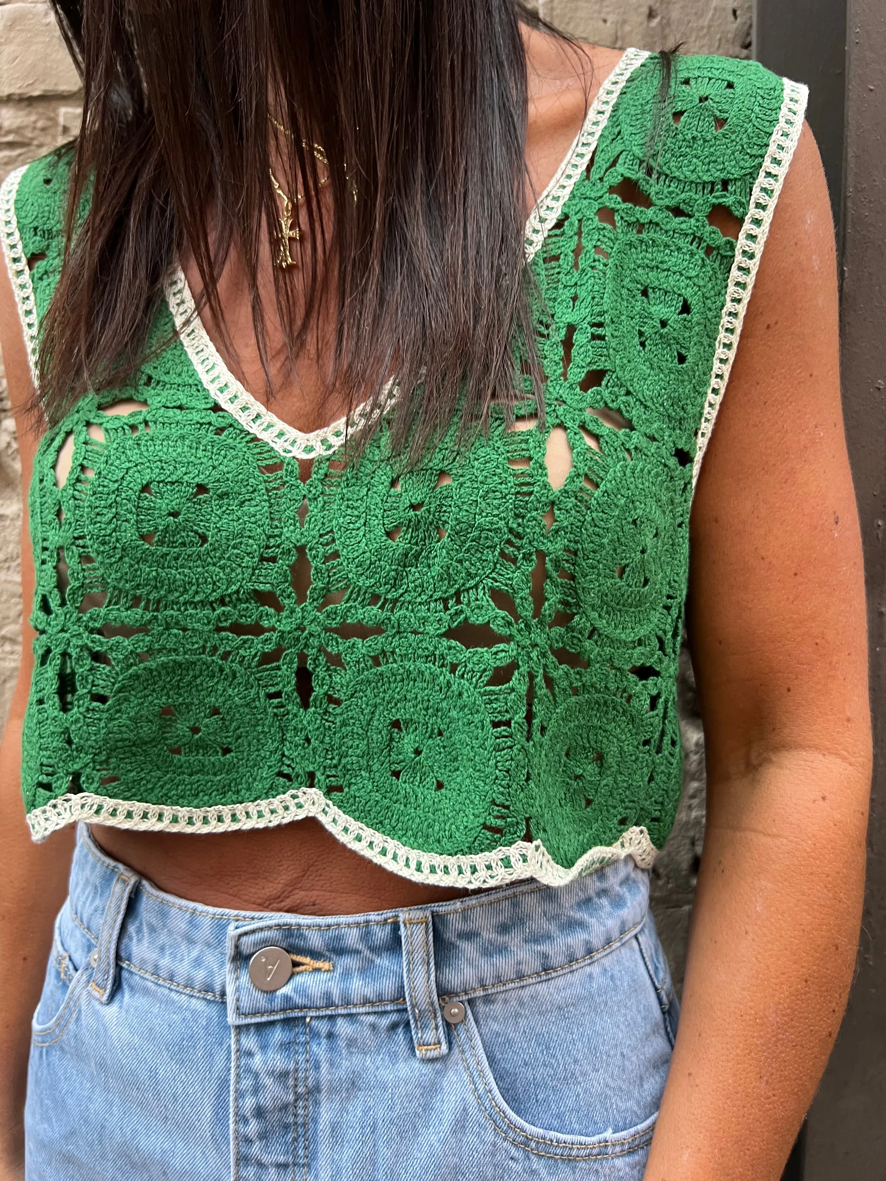 CAM CROCHET TANK