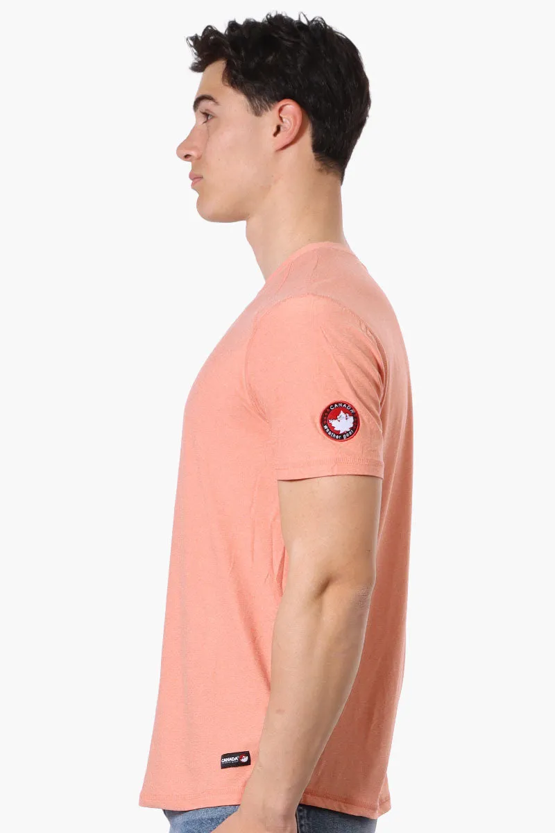 Canada Weather Gear Basic Henley Tee - Pink