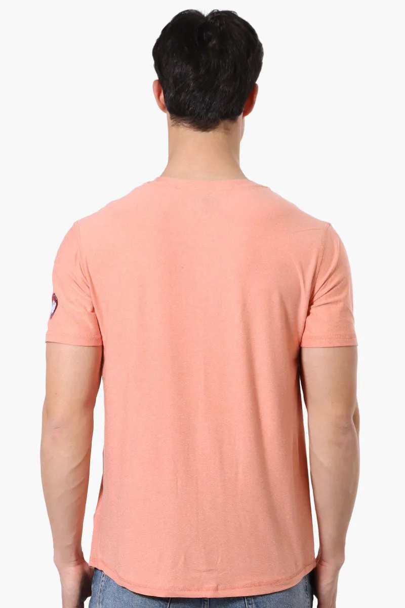 Canada Weather Gear Basic Henley Tee - Pink