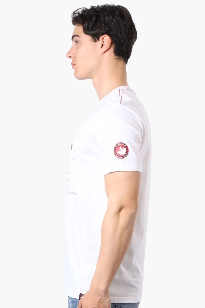 Canada Weather Gear I Am Canadian Print Tee - White