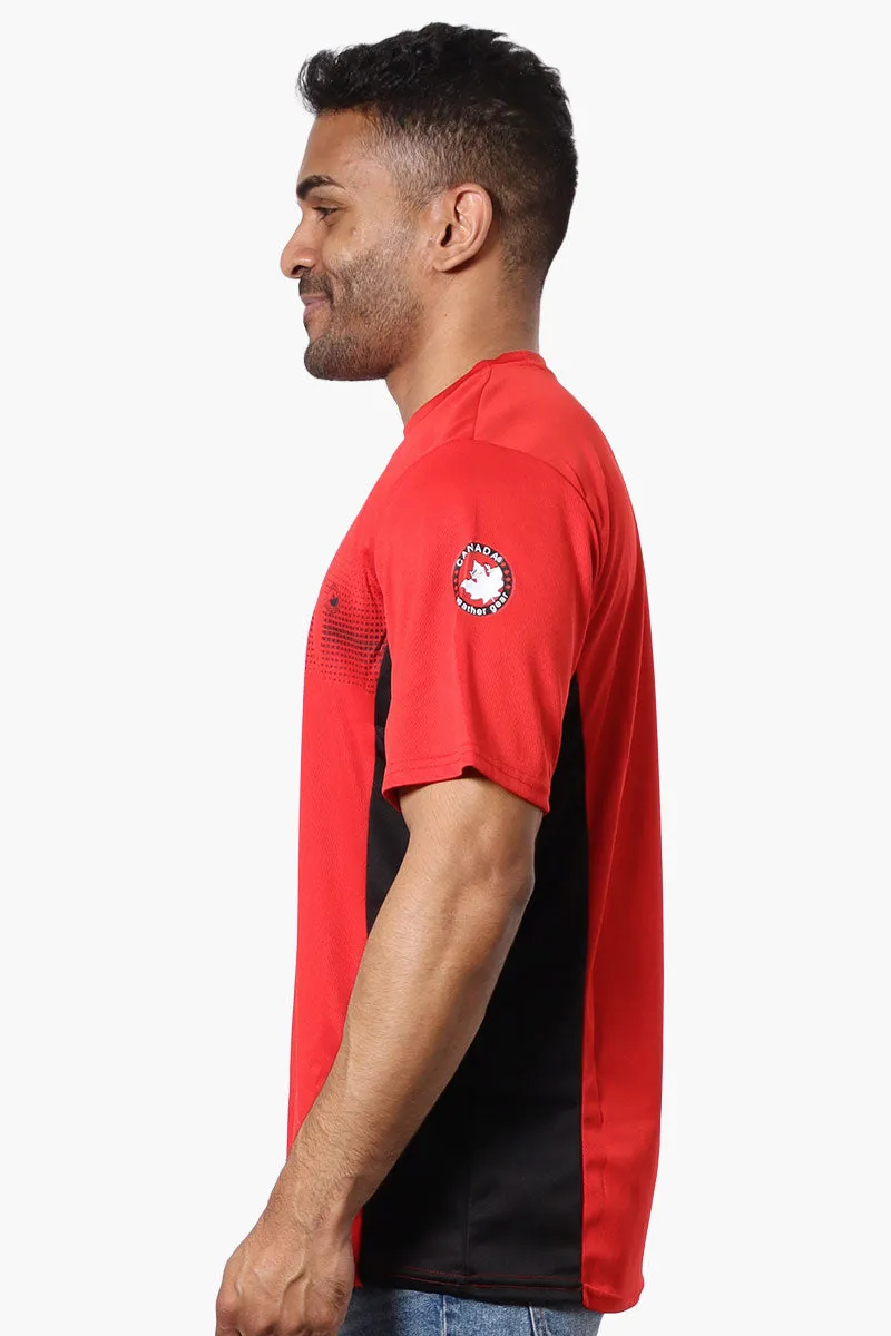 Canada Weather Gear Mesh Crew Neck Tee - Red