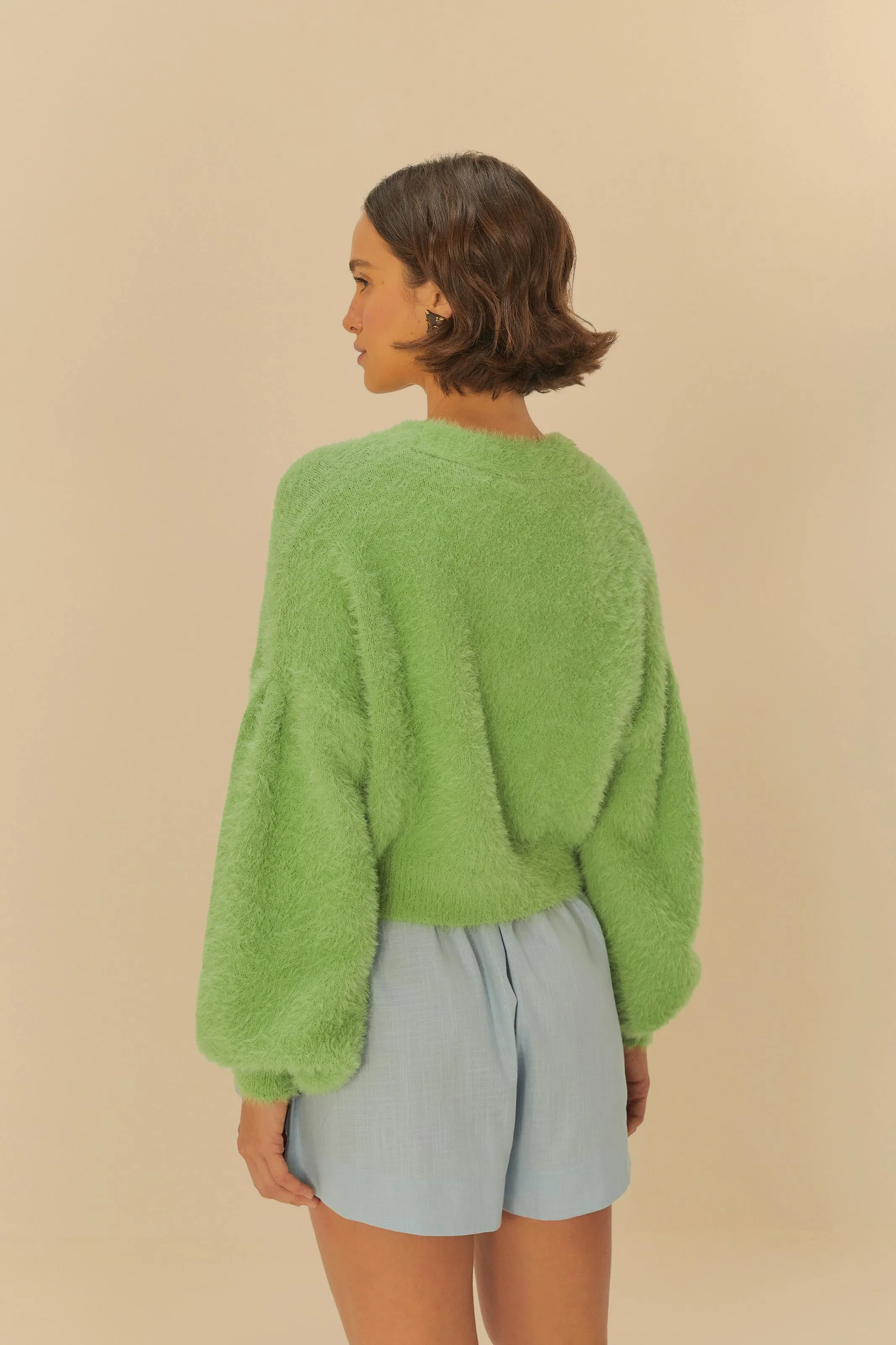 Cardigan Curto Pelinho