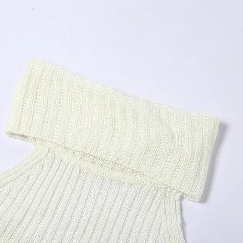 Cascading Turtleneck Sleeveless