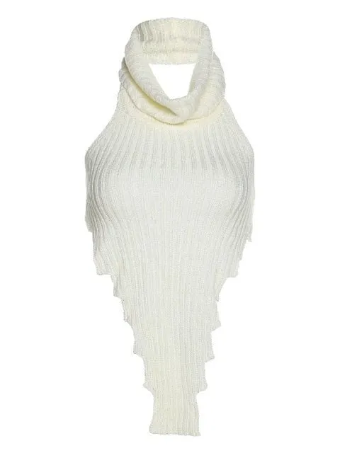Cascading Turtleneck Sleeveless