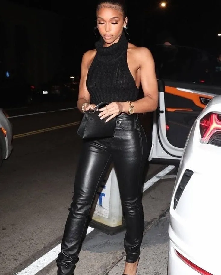 Cascading Turtleneck Sleeveless