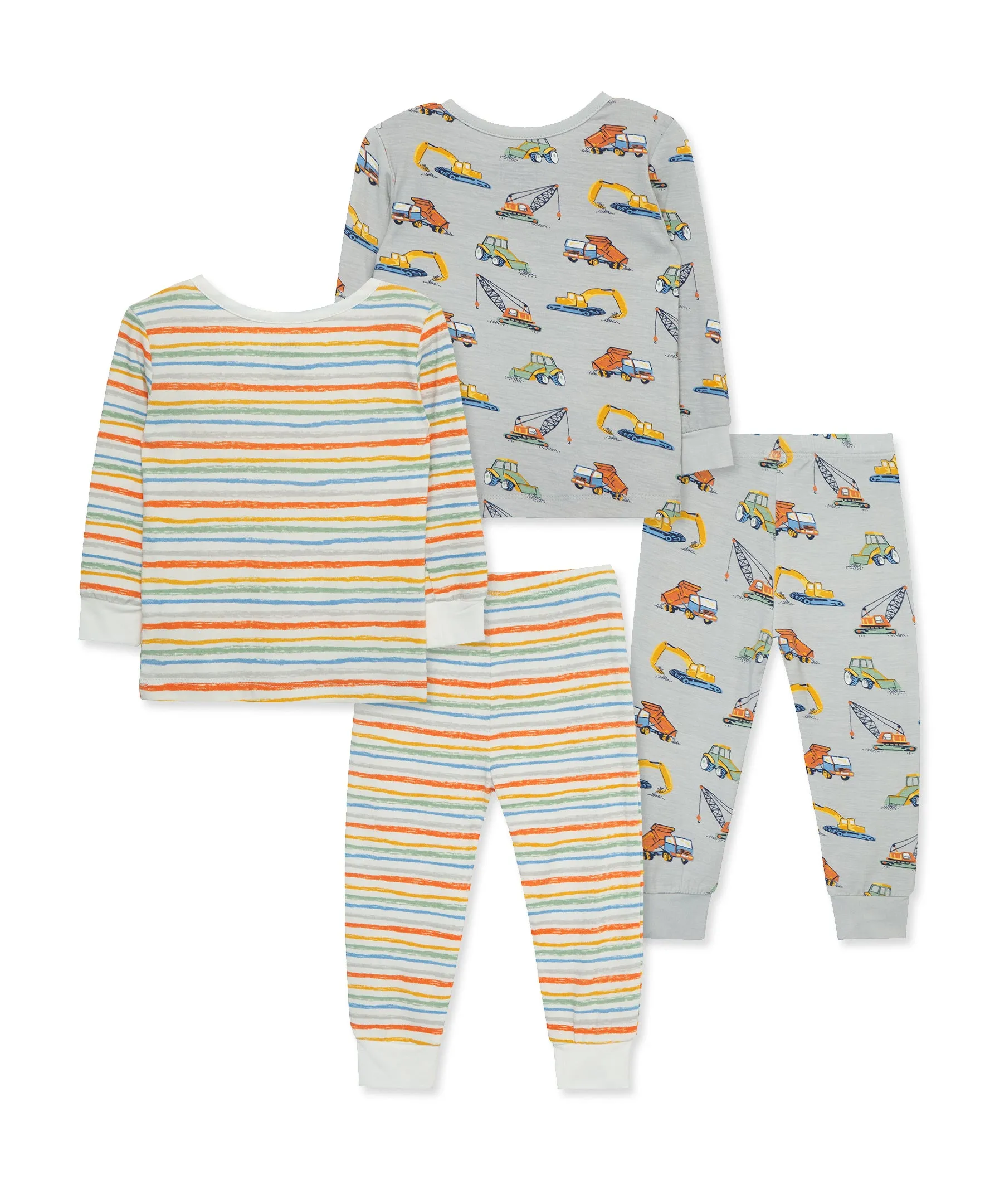 Construction 4-Piece Infant Pajama Set