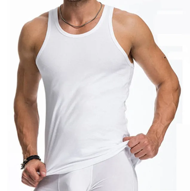 Cotton Big Size Summer men clothing Tank Tops