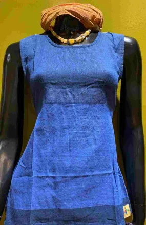 Cotton Wide Strap Tank Top - Tri Color