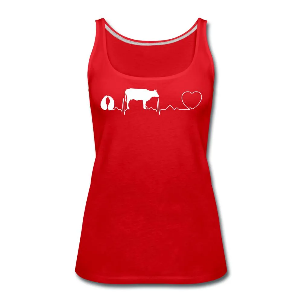 Cow pulse Women's Tank Top