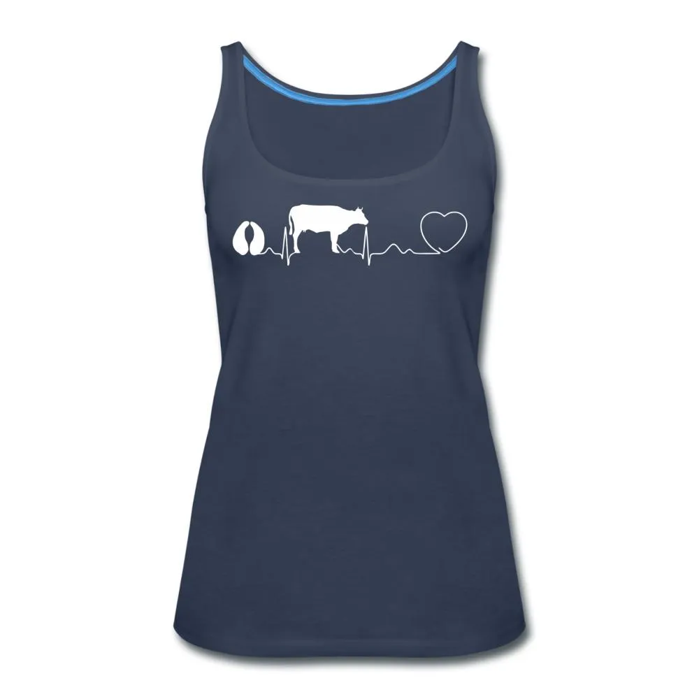 Cow pulse Women's Tank Top