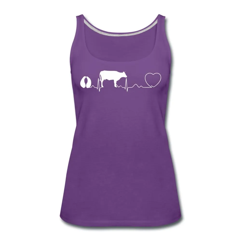 Cow pulse Women's Tank Top
