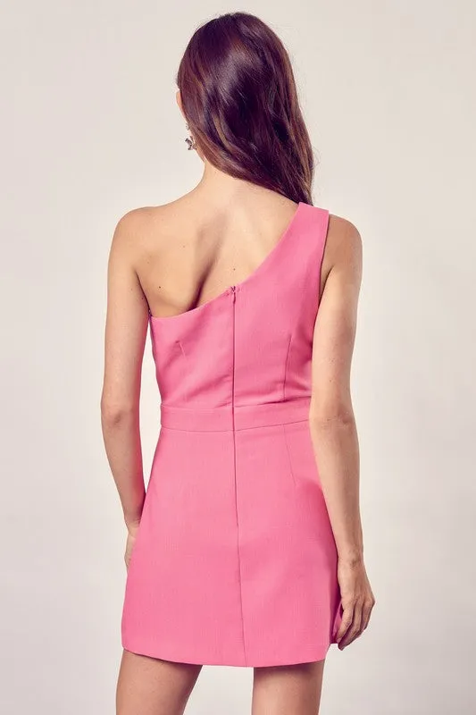 DO   BE COLLECTION Asymmetric One Shoulder Dress