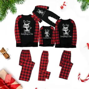 Family Matching Everything Is Fine Family Look Pajama Set
