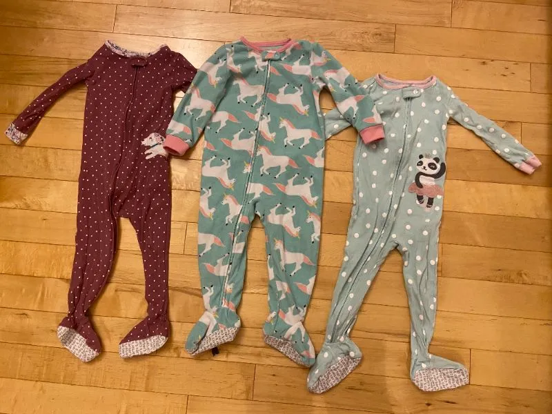 Footie Pajamas, 3-Pack, Animal Themed, Multi-Colour, 2T, Carter's, Kids 2T