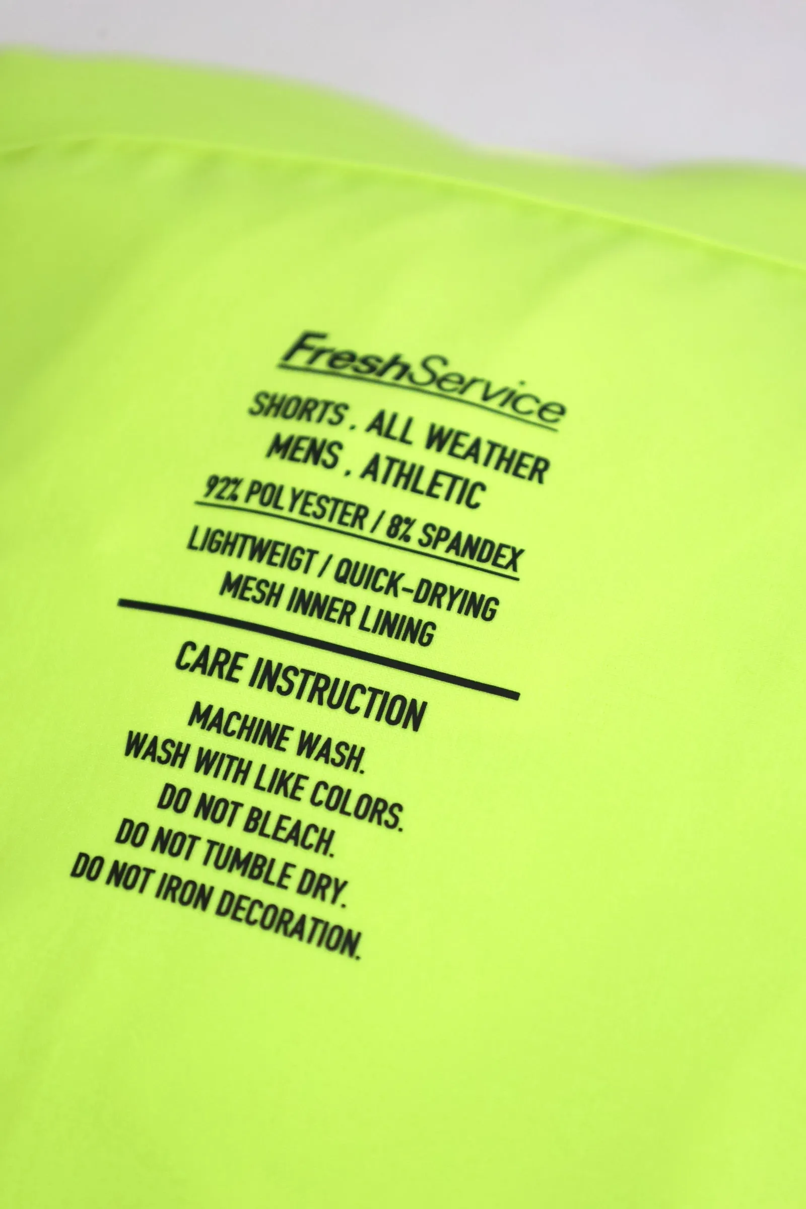 Fresh Service / All Weather Shorts - Yellow