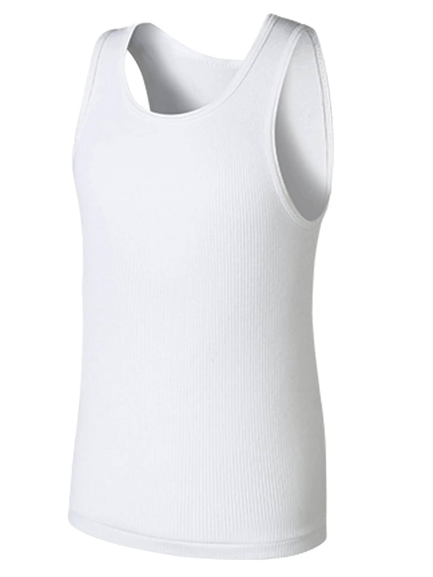 Hanes EcoSmart Boys' Tank Tops, Boys' Tank Shirts, White Tank Tops for Boys, Boys' Workout Tank Tops, (Pack of 5)