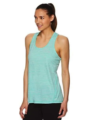 HEAD Women's Racerback Tank Top - Sleeveless Performance Activewear Shirt w/Open Back Options - Cockatoo Heather, Small