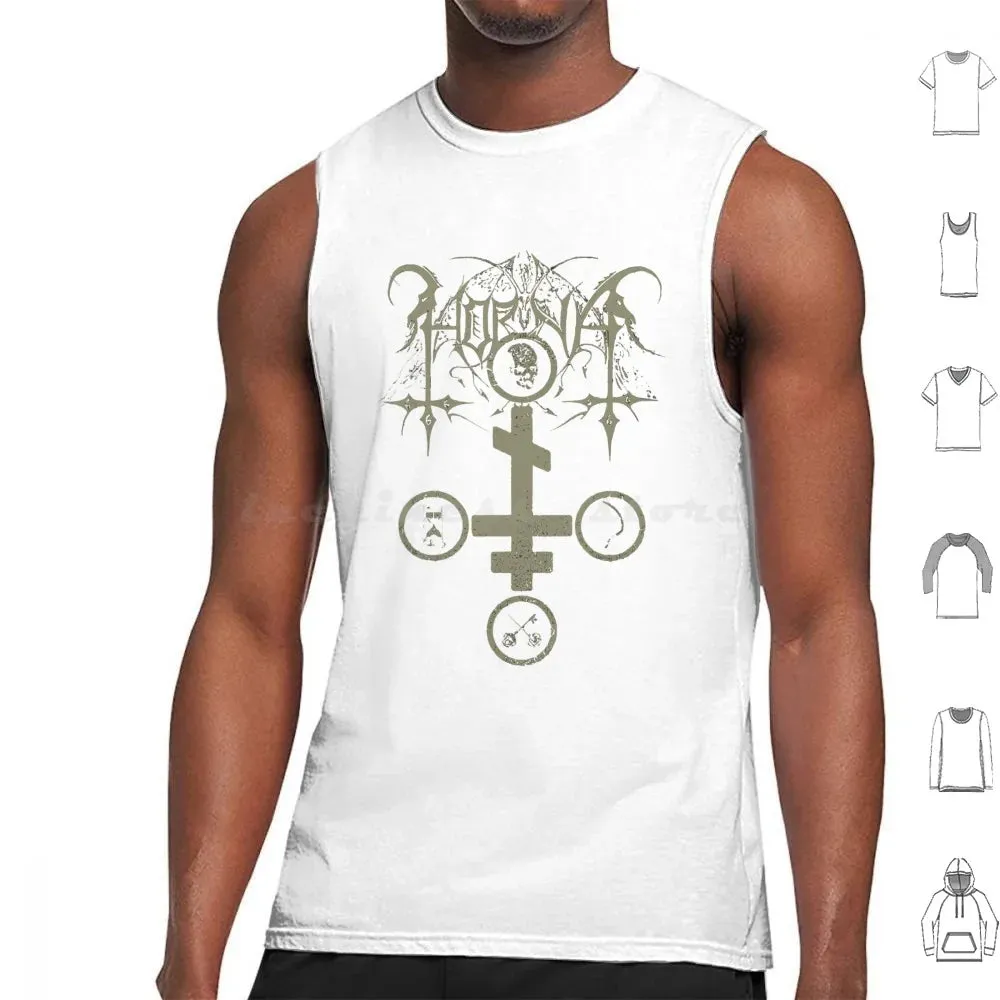 Horna Tank Top: The Ultimate Black Metal Summer Essential for Men – Cotton Comfort Meets Brutal Style