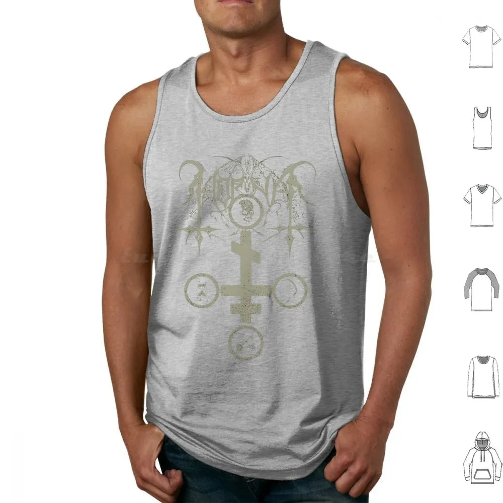 Horna Tank Top: The Ultimate Black Metal Summer Essential for Men – Cotton Comfort Meets Brutal Style