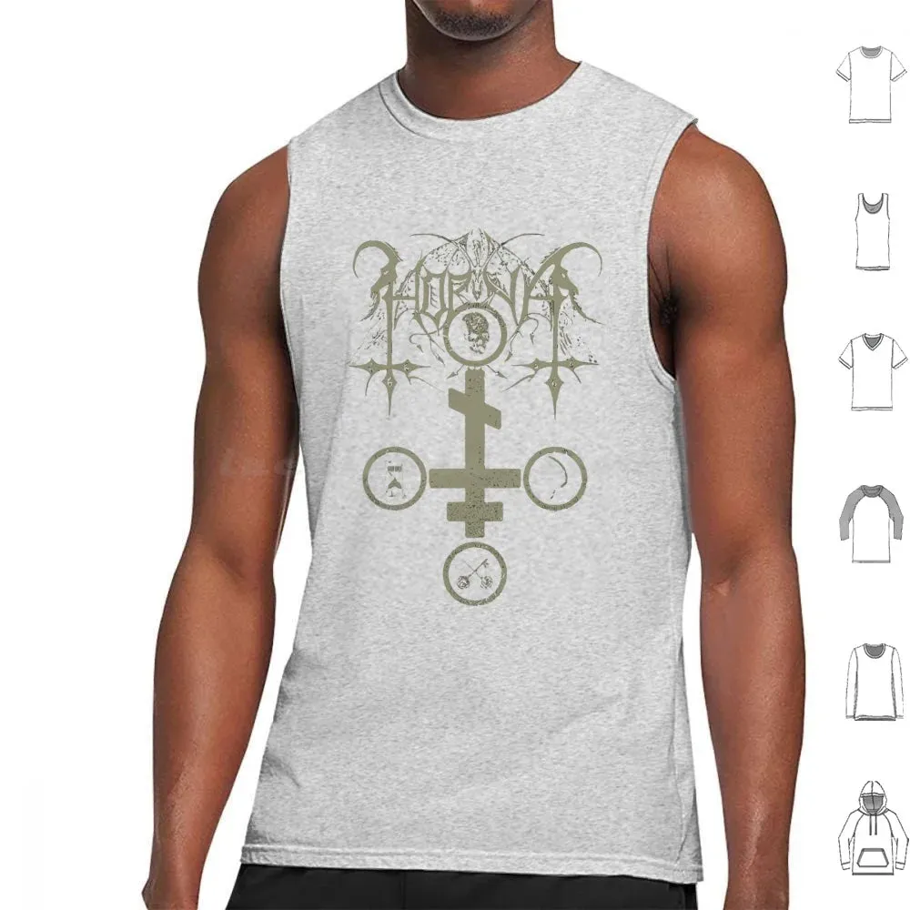 Horna Tank Top: The Ultimate Black Metal Summer Essential for Men – Cotton Comfort Meets Brutal Style