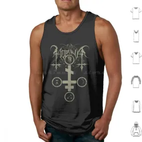 Horna Tank Top: The Ultimate Black Metal Summer Essential for Men – Cotton Comfort Meets Brutal Style
