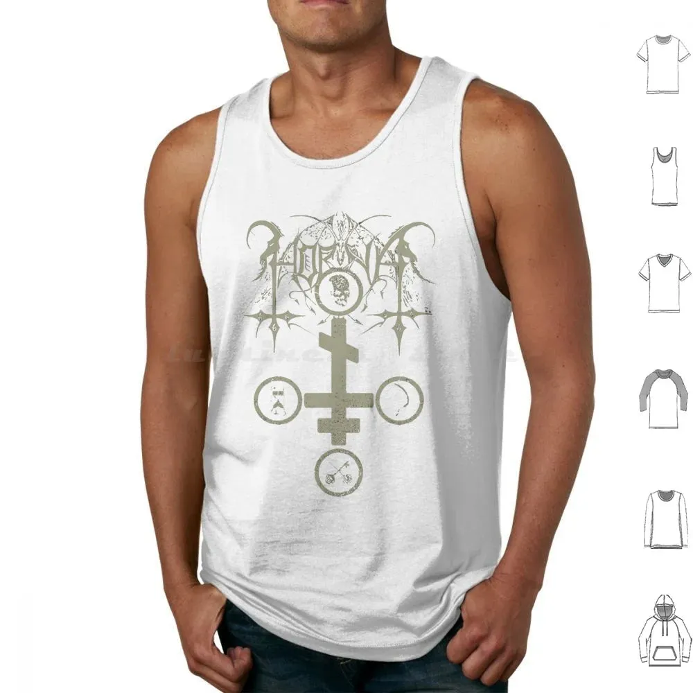 Horna Tank Top: The Ultimate Black Metal Summer Essential for Men – Cotton Comfort Meets Brutal Style