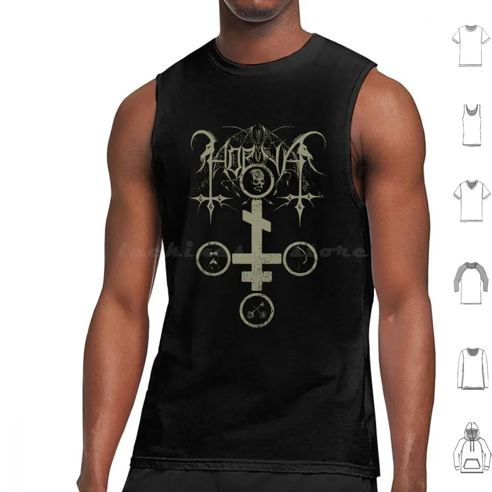 Horna Tank Top: The Ultimate Black Metal Summer Essential for Men – Cotton Comfort Meets Brutal Style