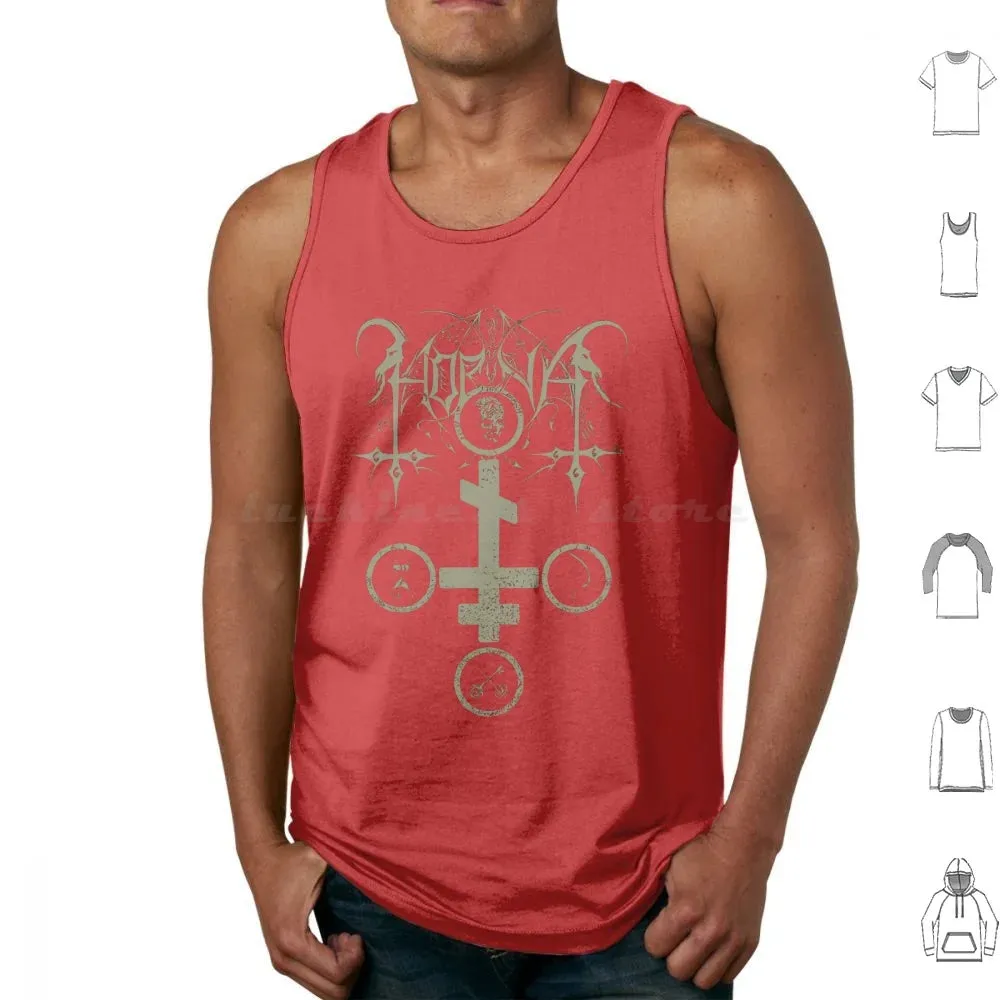 Horna Tank Top: The Ultimate Black Metal Summer Essential for Men – Cotton Comfort Meets Brutal Style