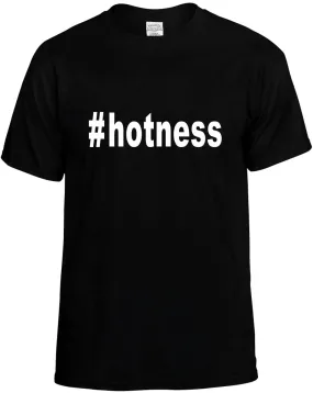 #Hotness Hashtag Unisex T-Shirt Novelty Graphic Tee Shirt