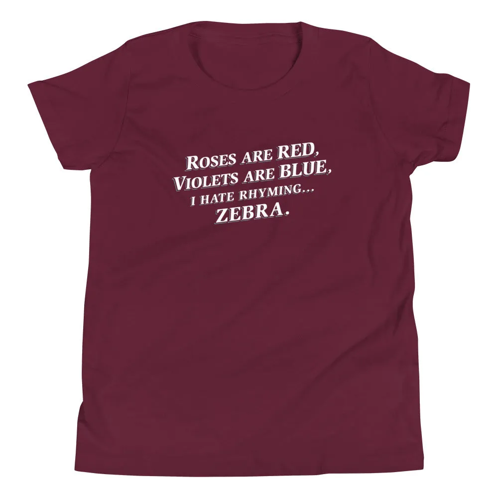 I Hate Rhyming Kid's Youth Tee