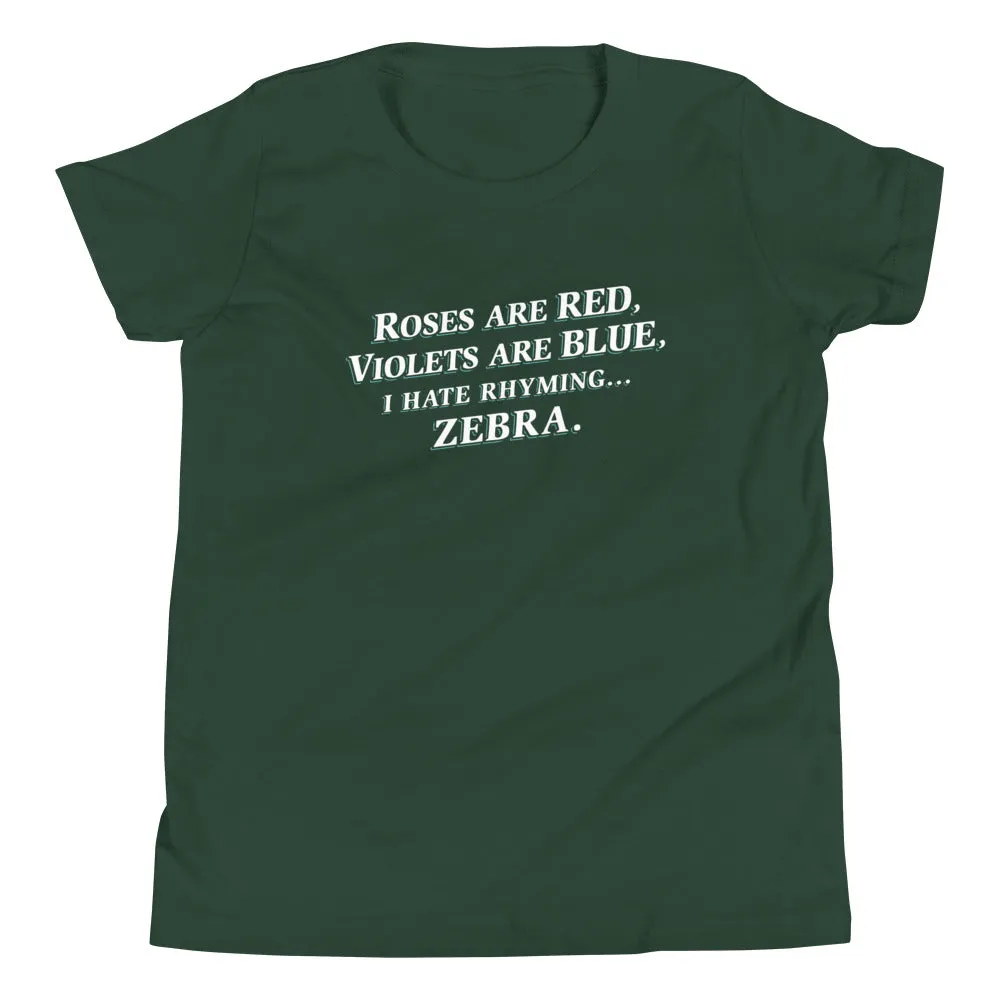 I Hate Rhyming Kid's Youth Tee