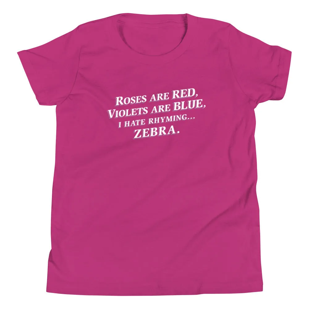 I Hate Rhyming Kid's Youth Tee